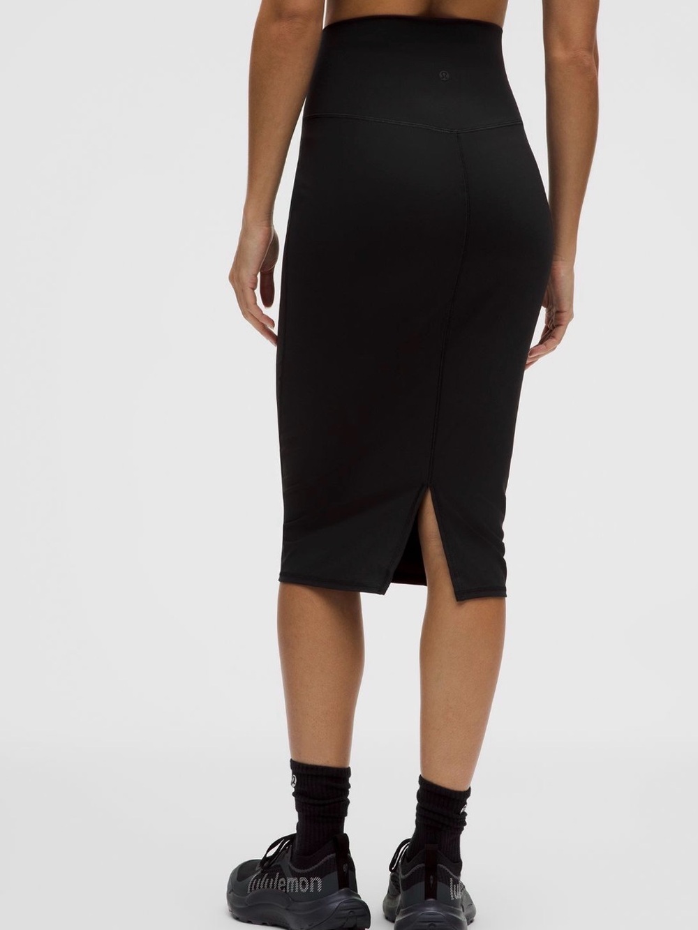 lululemon Nulu™ Slim-Fit HR Skirt Black Midi Skirt Size 6 NWT - Picture 3 of 7